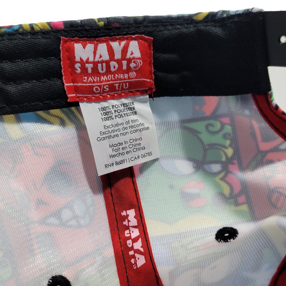 Maya Studio Colorful Cartoon Collage Snapback - Picture 9 of 9